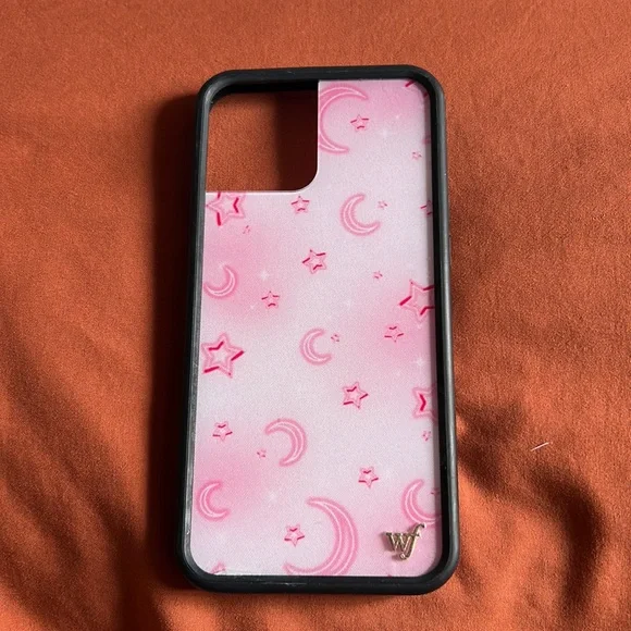 wildflower cases iphone 12 pro max pink stars and moons case used